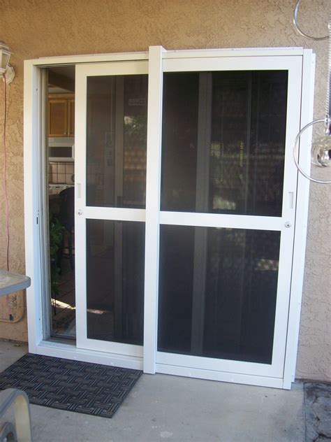 Screen Door With Sliding Storm Window