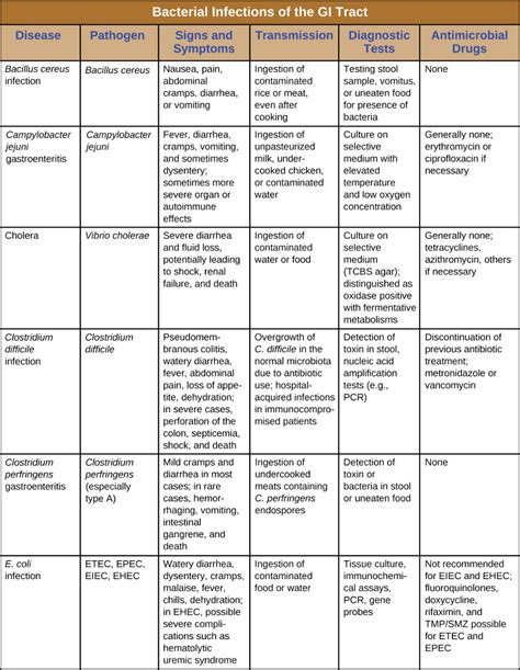 24.3 Bacterial Infections of the Gastrointestinal Tract - Microbiology ...