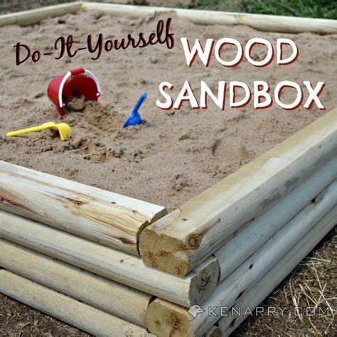 DIY Wood Sandbox Tutorial for Backyard Play Area | Diy sandbox, Play ...