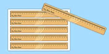 25 Centimetre Ruler Cut Outs (teacher made) - Twinkl