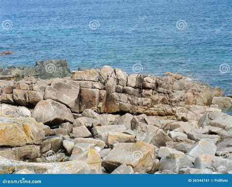 Pink Granite Coast stock image. Image of granite, rock - 36344741