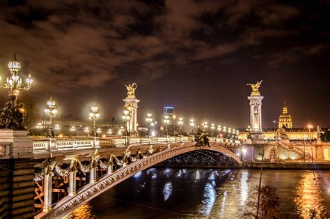Alexader bridge at night in Paris France by henripostant on DeviantArt