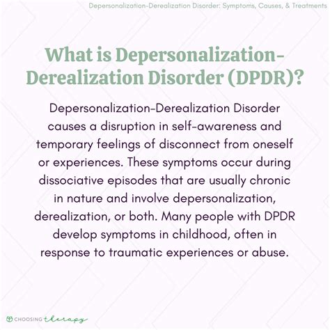 Depersonalization-derealization Disorder: Causes, Symptoms,, 48% OFF