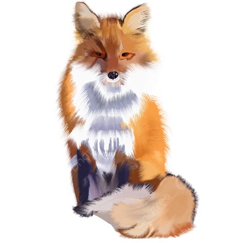 Fox Illustration Oil Painting, Fox, Illustration, Oil PNG Transparent Clipart Image and PSD File ...