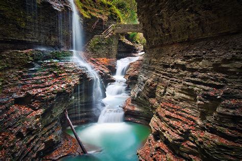 Chase Waterfalls at Watkins Glen State Park in the Finger Lakes Region