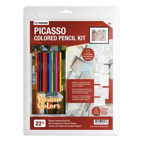 Picasso Inspired Colored Pencils & Coloring Pages - 'Picasso Colors ...