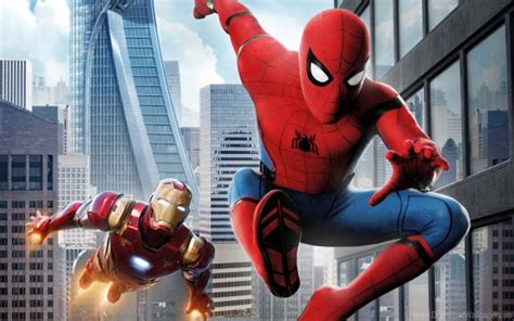 Download Homecoming, Iron, Man, Spider Wallpaper - Spiderman Con Iron Man - Teahub.io