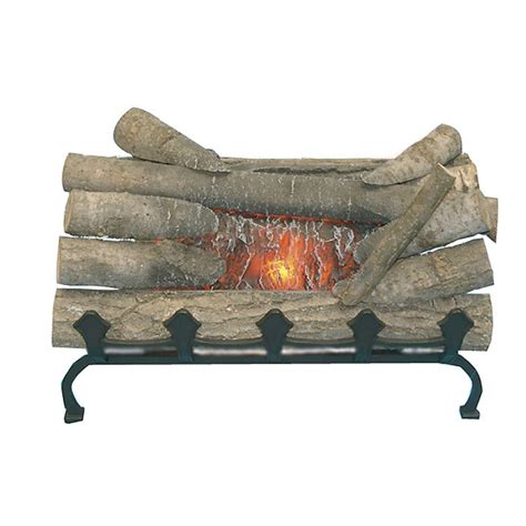Pleasant Hearth 20 in. Electric Crackling Log Set-L-20WG - The Home Depot