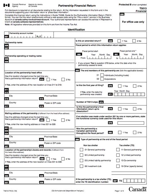 T5013 Statement Of Partnership Income Financial | Alayneabrahams