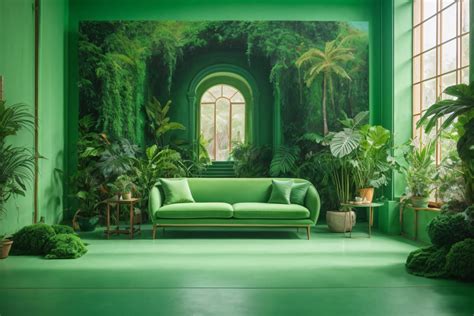Cozy Interior On Light Green Colors Free Stock Photo - Public Domain ...