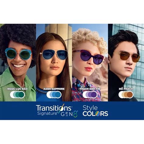 Tròng kính Essilor Transitions Signature Gen 8 Style Colors – LienSon