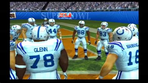 Indianapolis Colts vs Chicago Bears Pretend Super Bowl 41 Madden NFL 2007 - YouTube