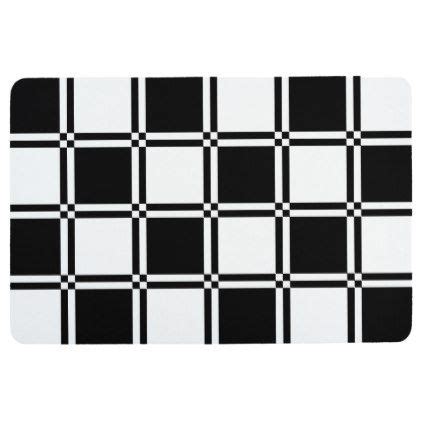 Black and White Checkered Floor Mat | Zazzle.com | White floor mat ...