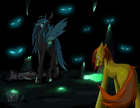 Facing the Queen of Changelings by ErinKarsath on DeviantArt