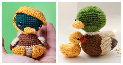 Amigurumi Mallard Duck Crochet Patterns - Crochet & Knitting