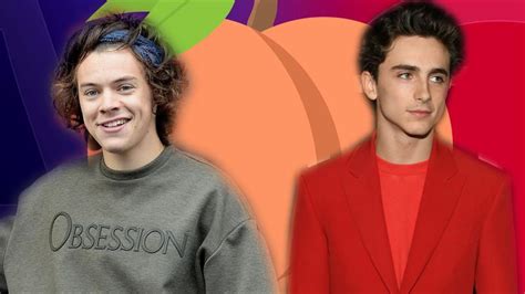 Harry Styles Asks Timothée Chalamet If He Can Still Eat Peaches After ...