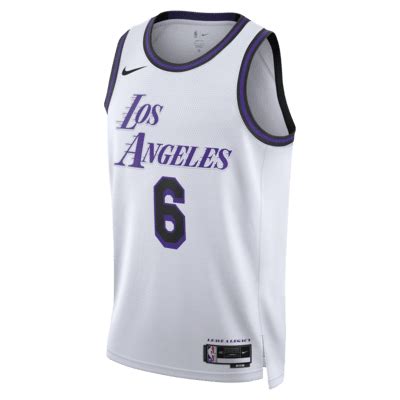 LeBron James Los Angeles Lakers City Edition Nike Dri-FIT NBA Swingman ...