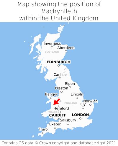 Where is Machynlleth? Machynlleth on a map