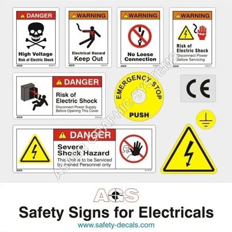 Electrical Safety Signs And Symbols