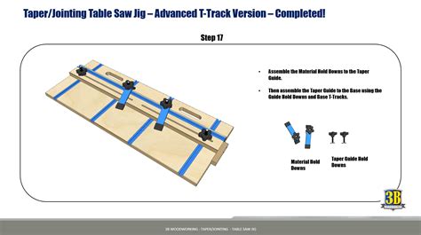Taper Jointing Table Saw Jig – Build Plans - 3B Woodworking