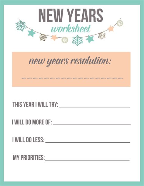 New Year Resolutions For Students Worksheet 2023 – Get New Year 2023 Update