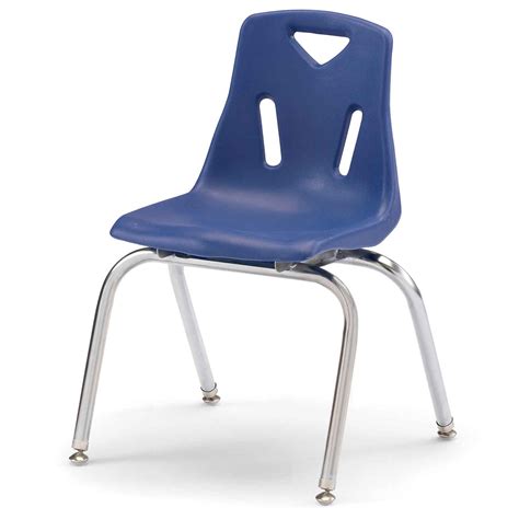 Berries® Plastic Classroom Chairs with Chrome Legs | Becker's School ...