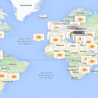 Eratosthenes Experiment reporting on world map | Download Scientific ...