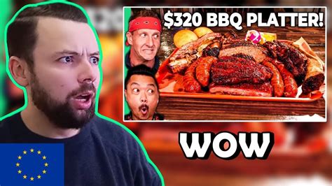 European Reacts: $14 TEXAS BBQ VS $320 TEXAS BBQ - YouTube