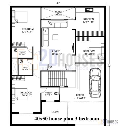 40x50 North Facing House Plan And Elevation Free Down - vrogue.co