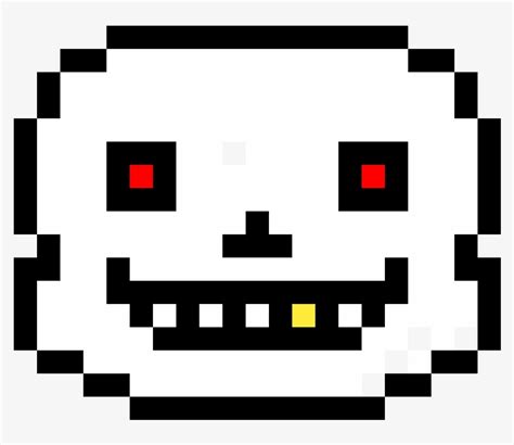 Underfell Sans Head - Sans Face Pixel Art - 1184x1184 PNG Download - PNGkit