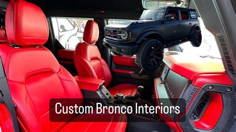 Custom Bronco Interiors - YouTube