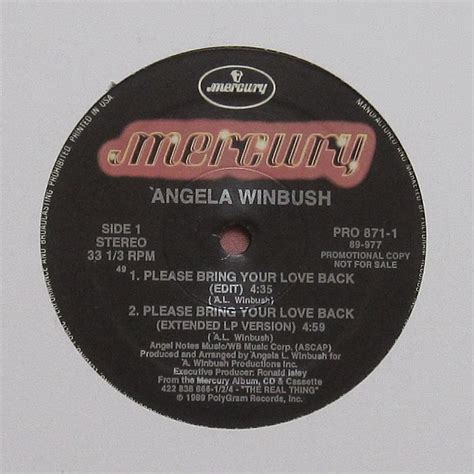 Àngela Winbush* - Please Bring Your Love Back | Discogs