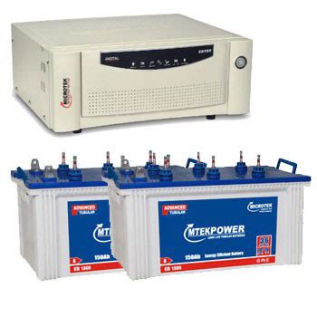 Microtek 1600VA Inverter + 150AH Doube Battery Combo Price