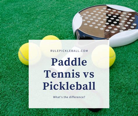 What Is The Difference Between Paddle Tennis And Pickleball? A Closer Look | Rule Pickleball