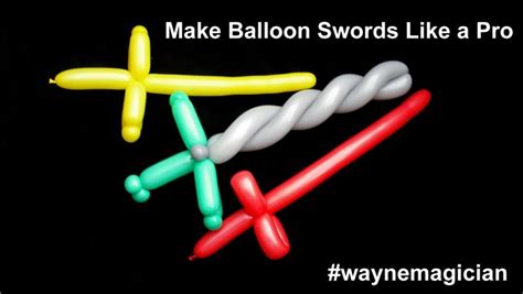 Watch the Video: Learn to quickly make sword balloons like a pro. Here's the technique that you ...