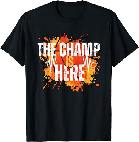 Buy The Champ is Here Trophy Winner Funny Distressed Vintage T-Shirt Online at Lowest Price in ...