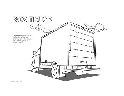 The Work Truck Coloring Book | Comvoy Learning | Comvoy