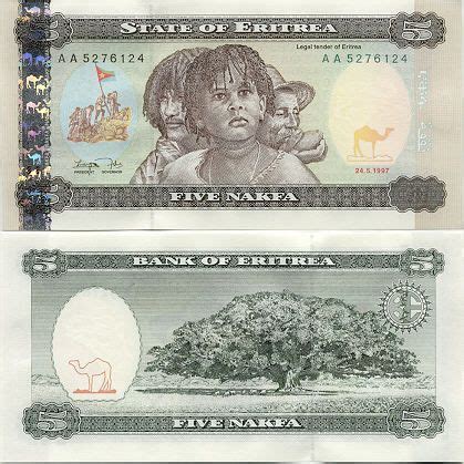 Banknotes.com - Eritrea 5 Nakfa 1997 - Eritrean Bank Notes, Paper Money ...