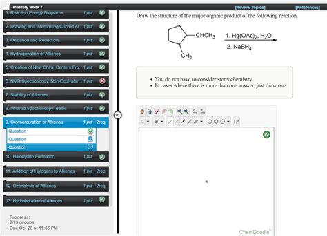 Solved: Draw The Structure Of The Major Organic Product Of... | Chegg.com