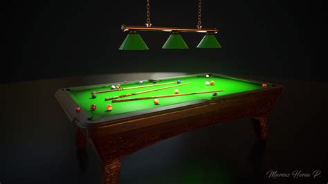 Pool Table, Marius Popa on ArtStation at https://www.artstation.com/artwork/lZ5Je | Pool table ...