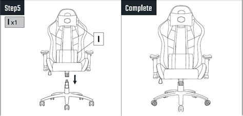 CALIBER R2C Cooler Master Gaming Chair Instruction Manual