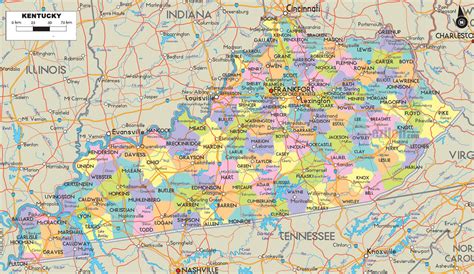 Kentucky Zip Code Map