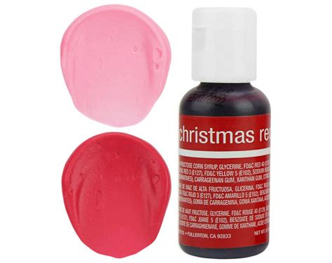 Christmas Red Gel Food Coloring Chefmaster Bright Red Food - Etsy