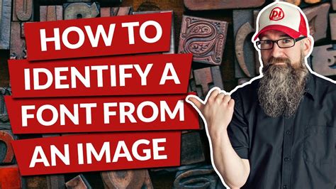 How to identify a font from an image - YouTube