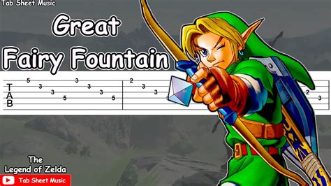 The Legend of Zelda - Great Fairy Fountain Guitar Tutorial - Tab Sheet Music