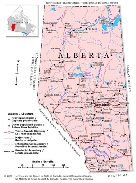 Alberta Political Map