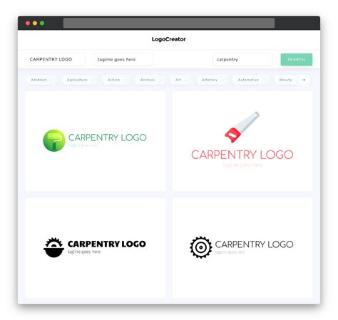 Carpentry Logo Design: Create Your Own Carpentry Logos