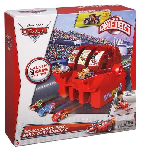 Disney/Pixar Micro Drifters World Grand Prix Multi Car Launcher Playset New