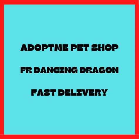 Adopt Me FR Dancing Dragon fly Ride Dancing Dragon - Etsy