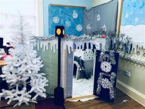 Narnia winter wonderland classroom role play area | Winter wall decor, Winter wonderland ...